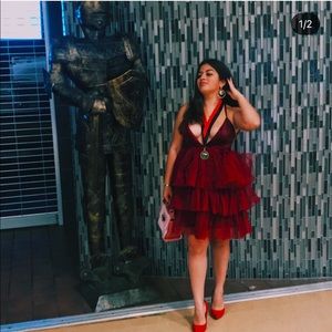 Fashion Nova | Cardi B Inspired Ruffle Chiffon Dress